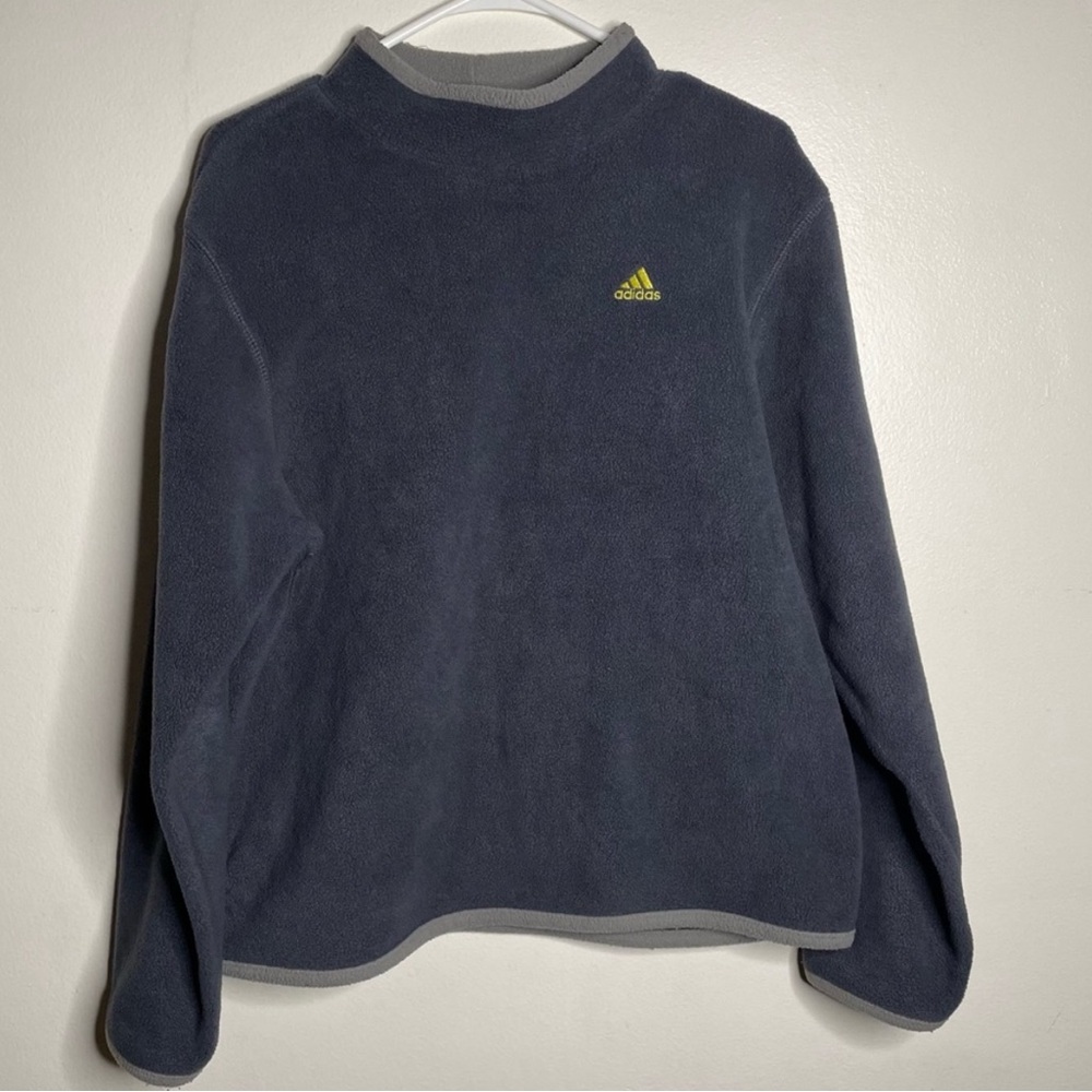 Adidas Fall Blue Hoodie Pullover Size Large Vintage Y2K Streetwear